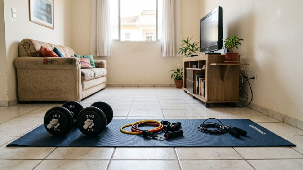 Kit básico de treino em casa oferece opções para diferentes orçamentos