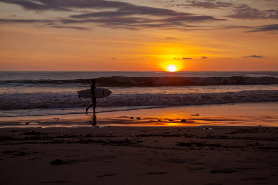 Santa Teresa está localizada na costa do Pacífico da Costa Rica