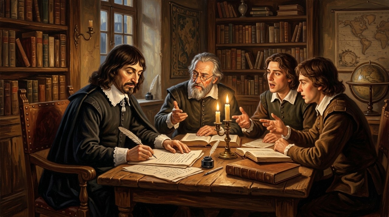 Descartes percebeu que pessoas igualmente capazes podiam chegar a conclusões completamente diferentes.