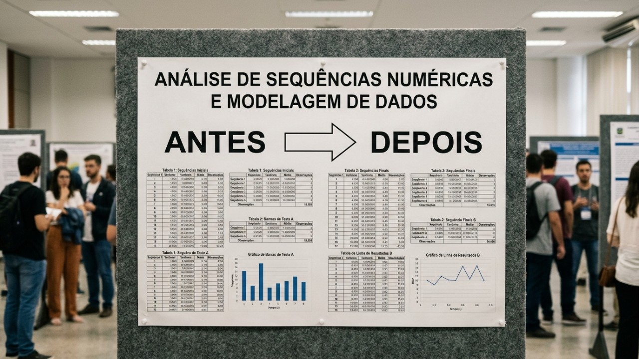 Estudante de dez anos transforma curiosidade escolar em pesquisa matemática apresentada em bienal científica.