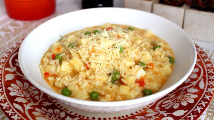 Risoto de legumes saudável e delicioso