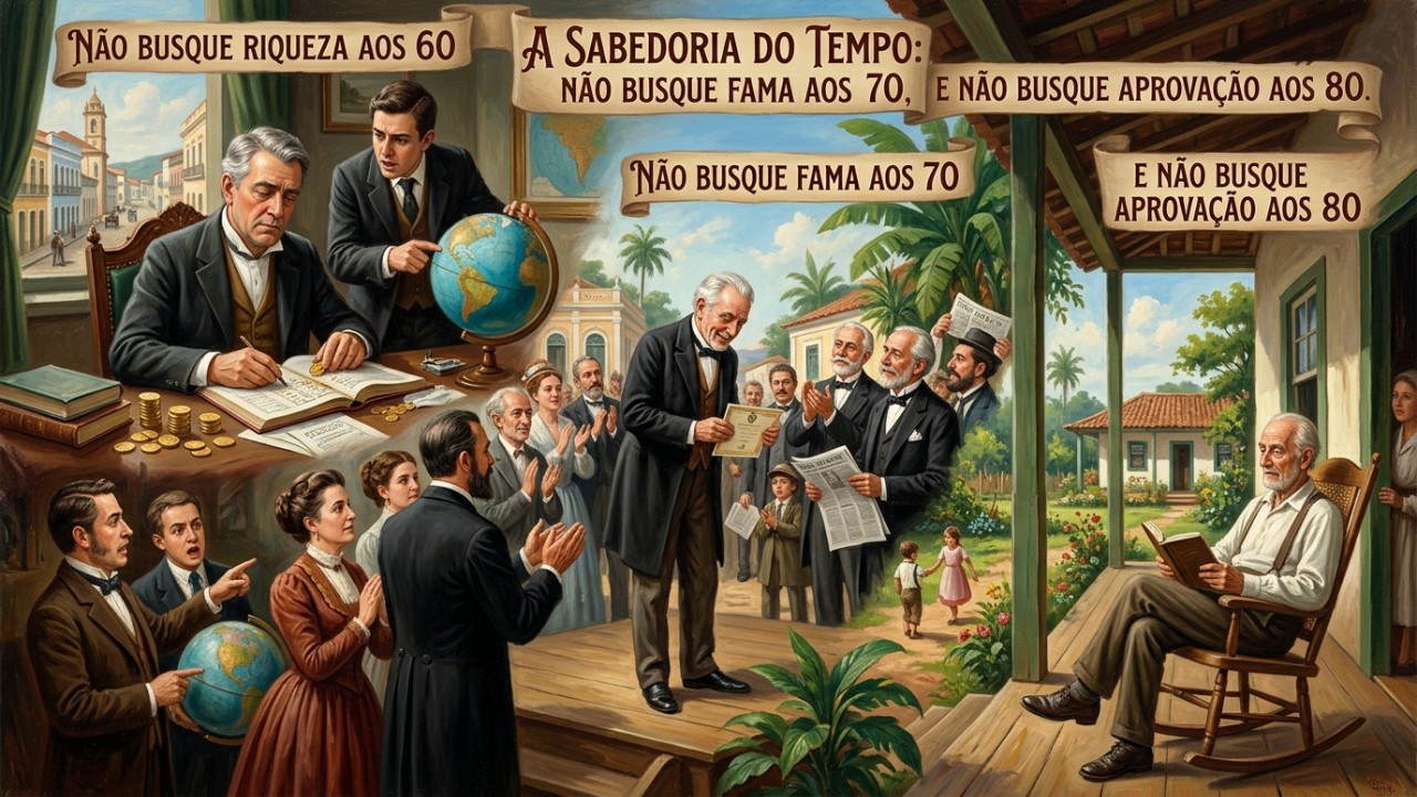A verdadeira sabedoria da maturidade reside em escolher prioridades alinhadas com a liberdade interior.
