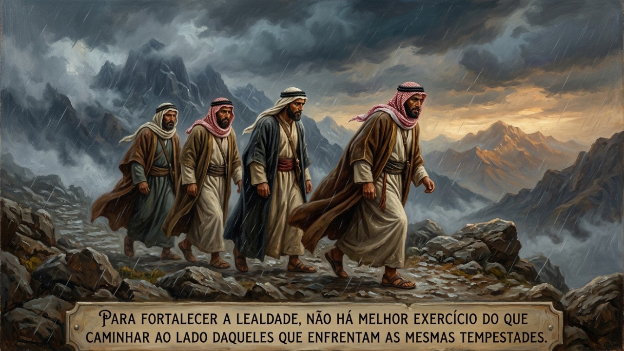 A lealdade genuína se consolida ao caminhar junto daqueles que enfrentam a mesma adversidade.