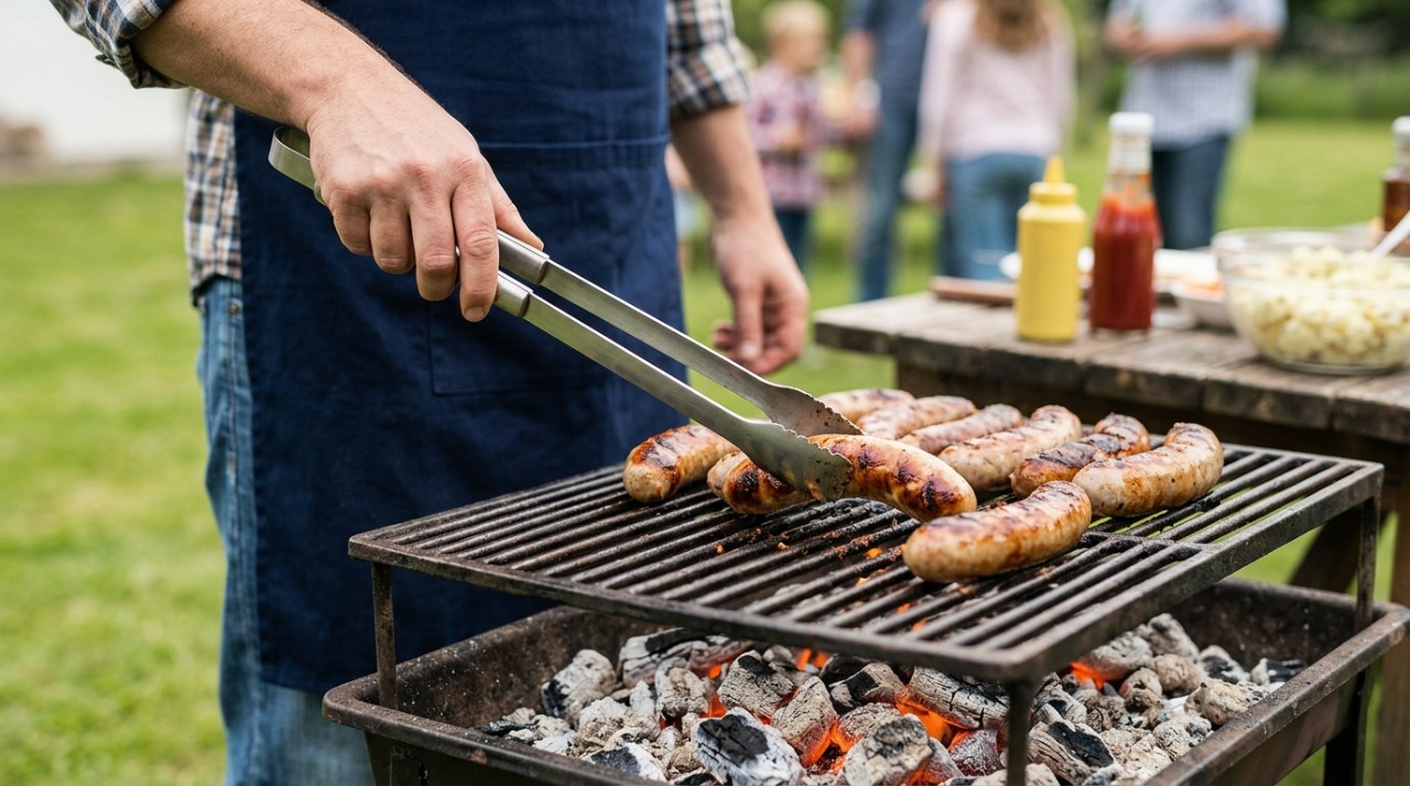 Uma estratégia simples é deixar a linguiça cozinhar primeiro com calor mais controlado.