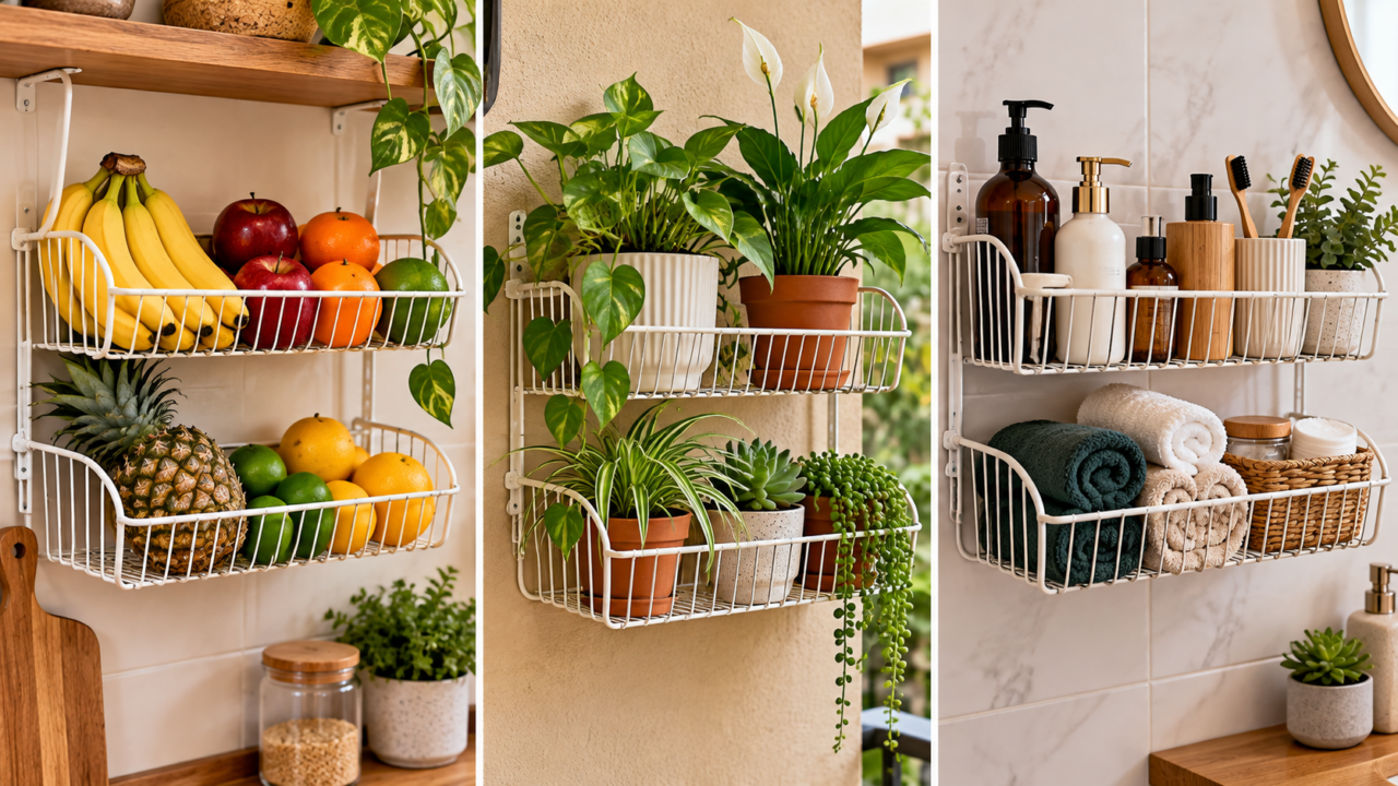 Escorredor antigo parado na cozinha? Aprenda a reaproveitar a peça como suporte para vasos, frutas ou objetos leves sem desperdiçar material.