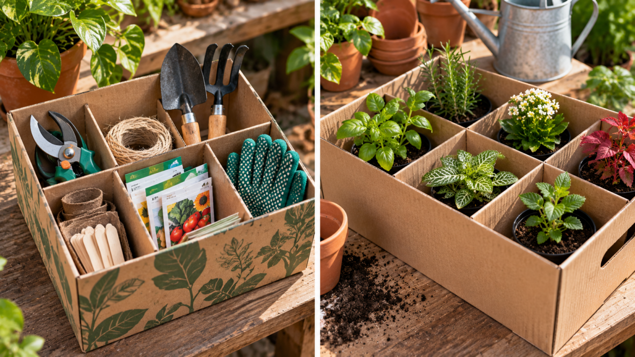 Como transformar papelão em organizador de jardinagem? Aprenda a reforçar a caixa, criar divisórias e proteger o material para aumentar sua durabilidade.