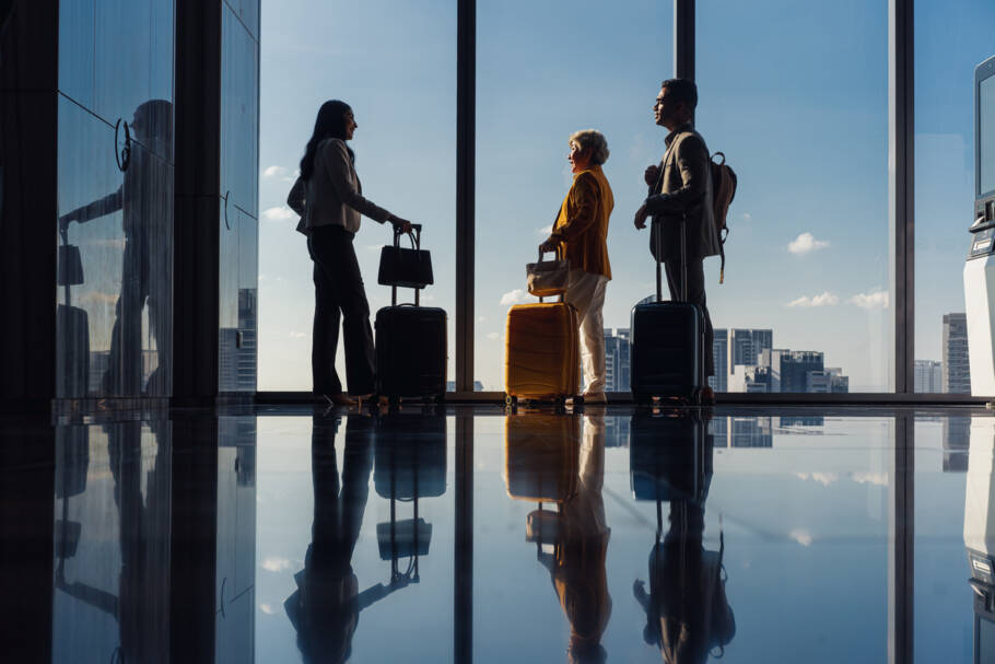 56% dos viajantes brasileiros afirmam que estão viajando mais a trabalho do que antes da pandemia
