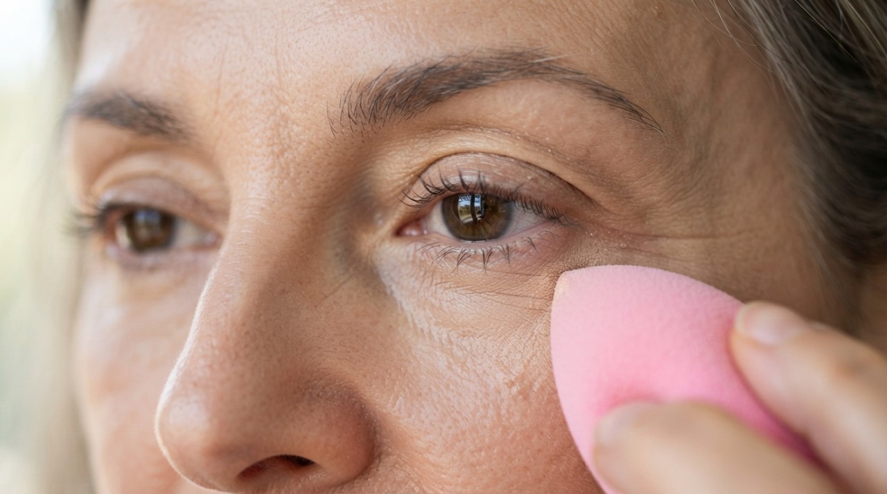 A região dos olhos já possui uma pele naturalmente fina.