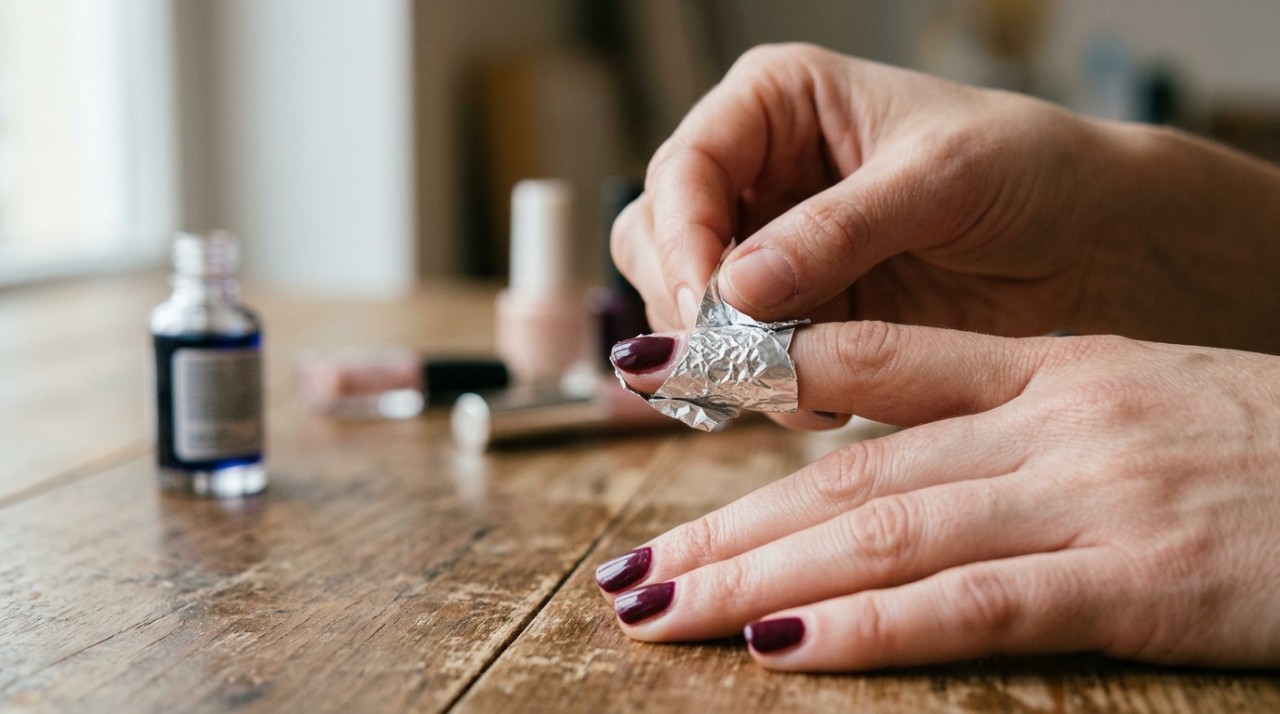Algumas esmaltações possuem uma camada superior muito resistente, e um polimento extremamente superficial pode facilitar a entrada da acetona.