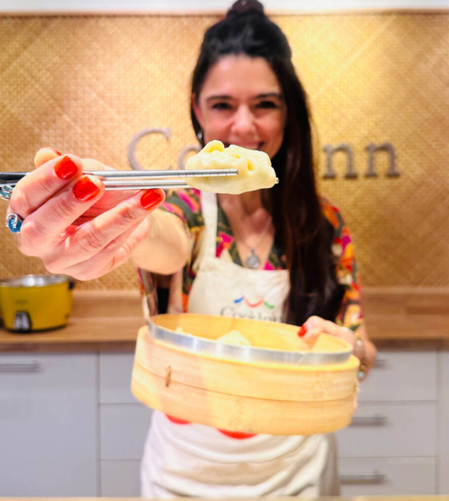 Aprendi a fazer dumplings na escola de gastronomia Cookinn, em Taiwan