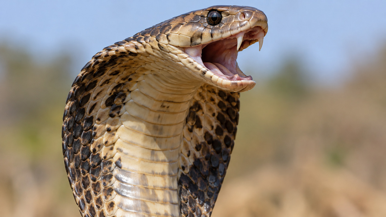 Cobras-cuspideiras direcionam jatos de veneno principalmente para a região dos olhos.