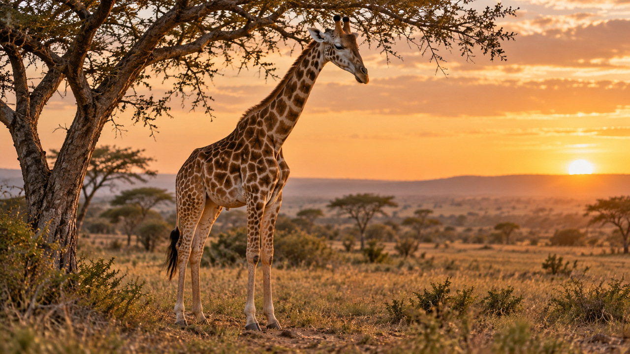 O sono profundo das girafas pode envolver posições bastante curiosas.