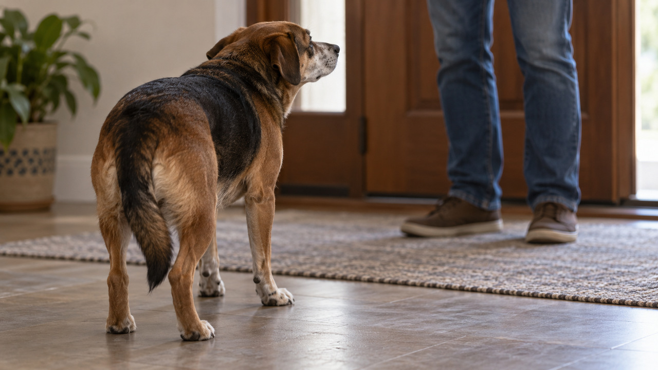 Cães podem reagir à bronca sem compreender que cometeram algum erro.