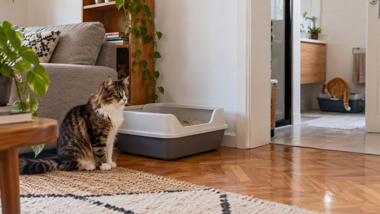 Urinar fora da caixa também pode indicar problemas que exigem veterinário.