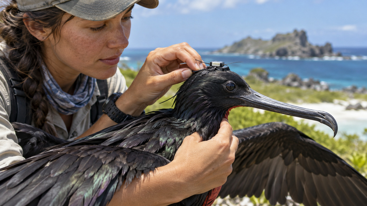 Sensores cerebrais registraram episódios de sono enquanto as aves planavam.