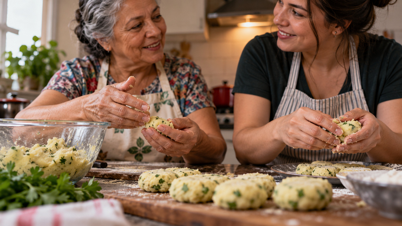 Pratos tradicionais podem carregar histórias afetivas transmitidas entre diferentes gerações.