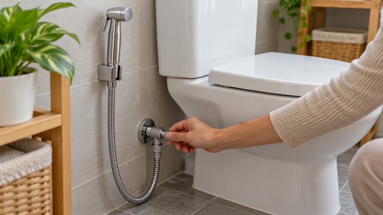 Fechar o registro e manter a mangueira limpa ajuda a evitar vazamentos e contaminação – Imagem ilustrativa criada por inteligência artificial
