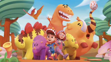 Personagens da animação brasileira Babydino Tales