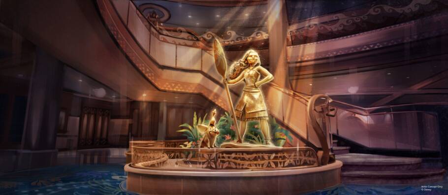 Atrium do navio Disney Believe