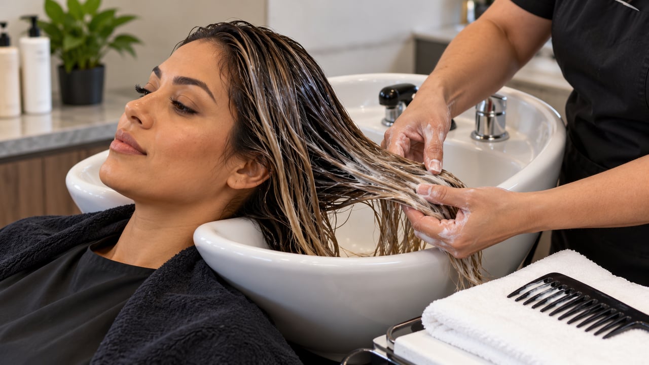 Cabelo danificado deve recuperar maleabilidade e resistência antes de novas mechas – Imagem ilustrativa criada por inteligência artificial