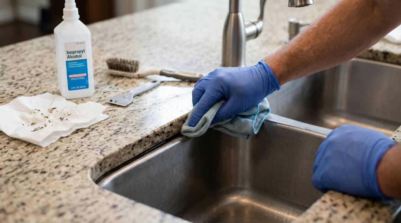 Silicone novo sobre o antigo pode falhar em pouco tempo. Entenda por que remover resíduos e preparar a bancada faz diferença na vedação.