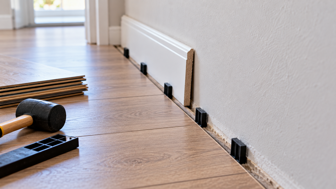 Deixar o piso laminado encostado na parede pode comprometer a instalação. Entenda a importância da folga e como evitar que as réguas levantem.