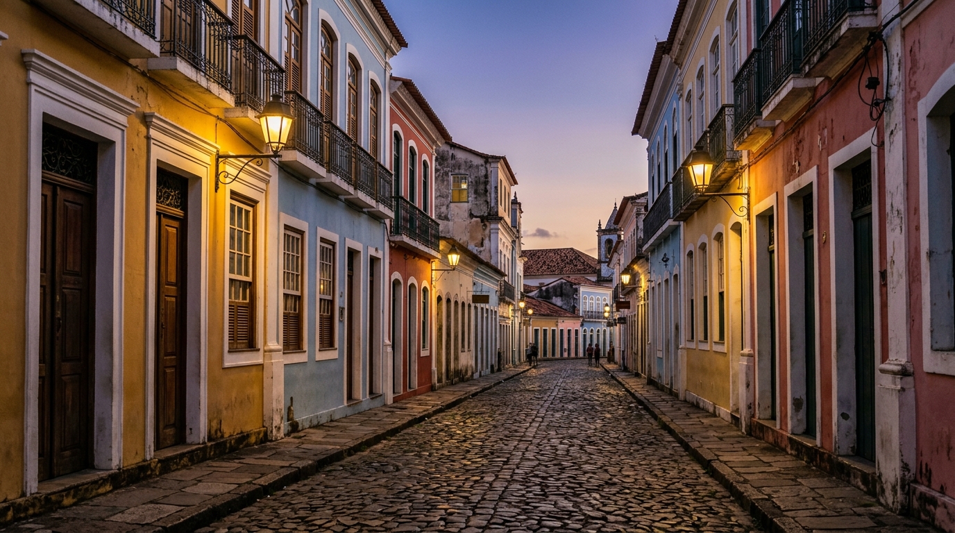 O centro histórico tombado oferece uma imersão cultural única aos visitantes.