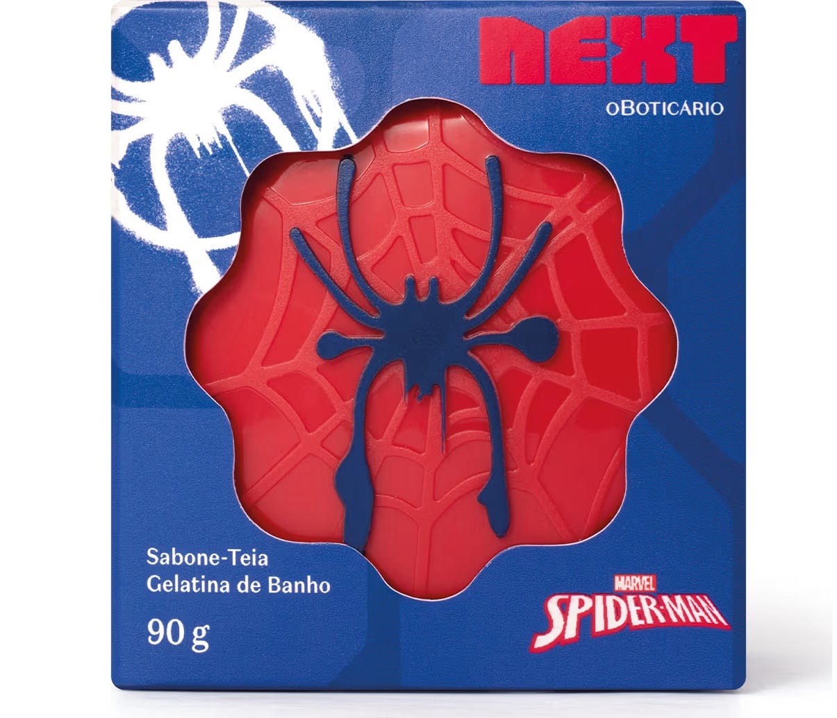 O Combo Next Spider Man: Sabone-Teia 90g + Nécessarie custa R4,80 na promoção