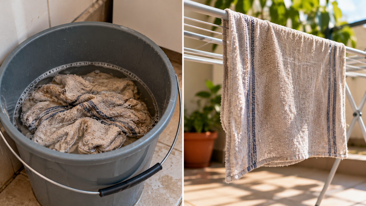 O pano de chão ficou com cheiro ruim? Veja por que deixá-lo úmido ou submerso no balde pode piorar o odor e aprenda a secá-lo corretamente.