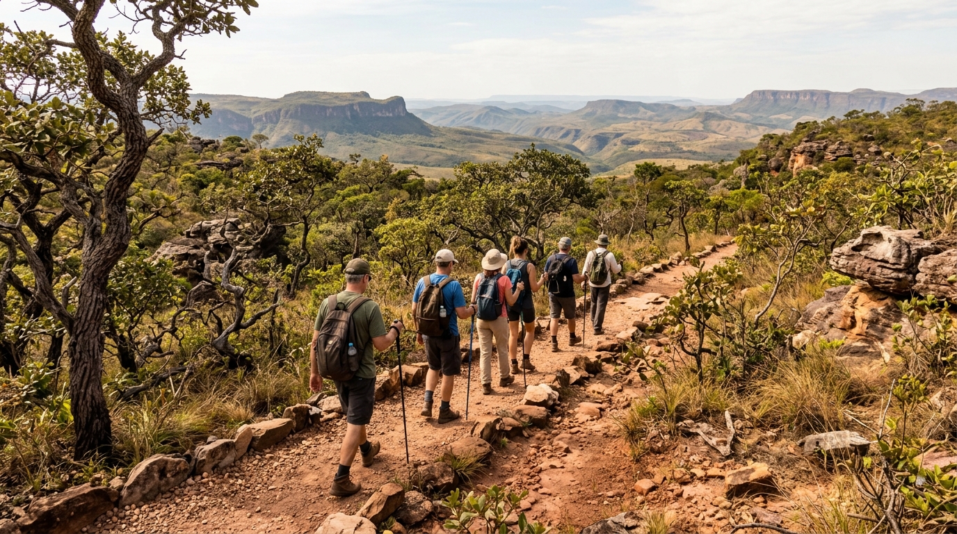 O ecoturismo sustentável movimenta a economia local e preserva a natureza.
