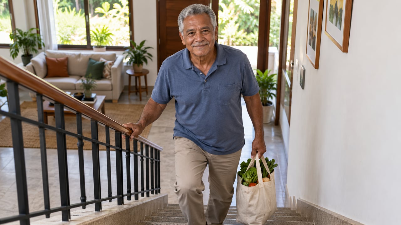 Manter os músculos ativos antes dos sinais de sarcopenia favorece equilíbrio, mobilidade e autonomia – Imagem ilustrativa criada por inteligência artificial