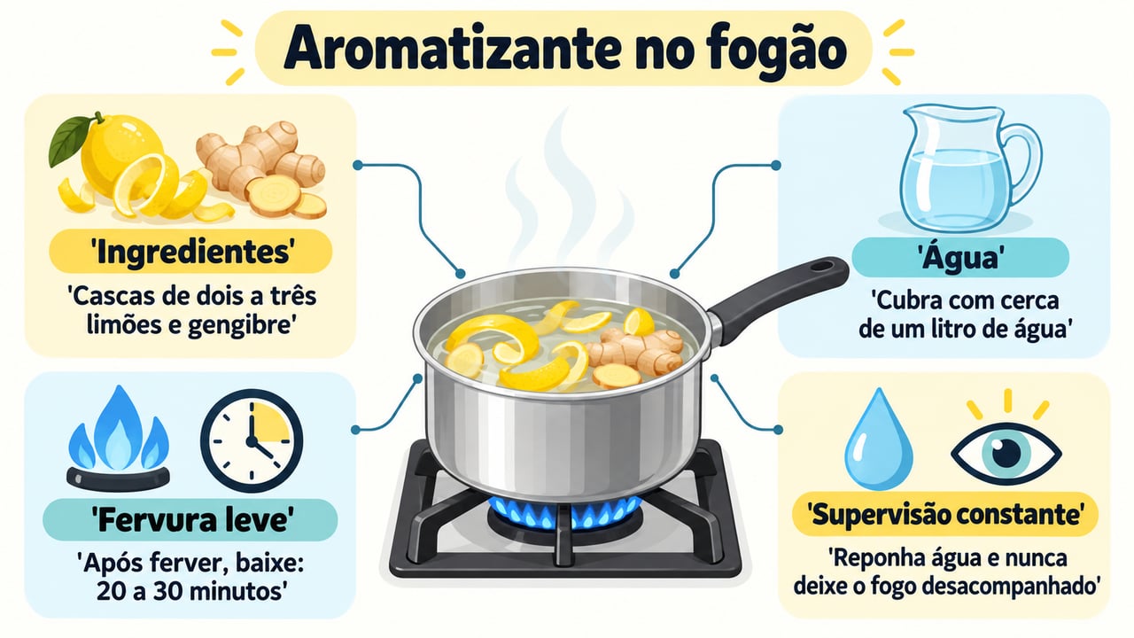 Mantenha a fervura leve por 20 a 30 minutos, reponha a água e supervisione o fogão – Imagem ilustrativa criada por inteligência artificial