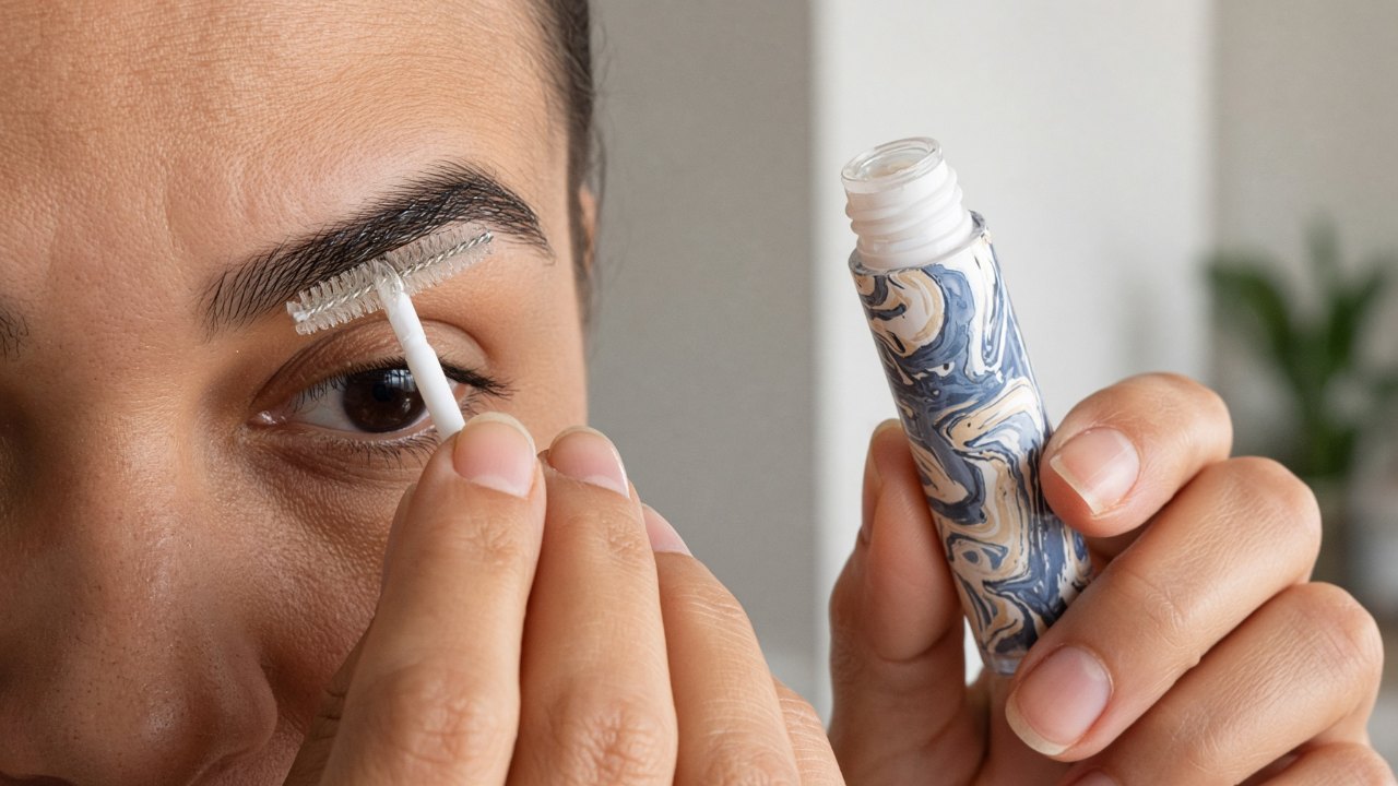Gel transparente fixa os fios e reduz o brilho dos brancos – Imagem ilustrativa criada por inteligência artificial