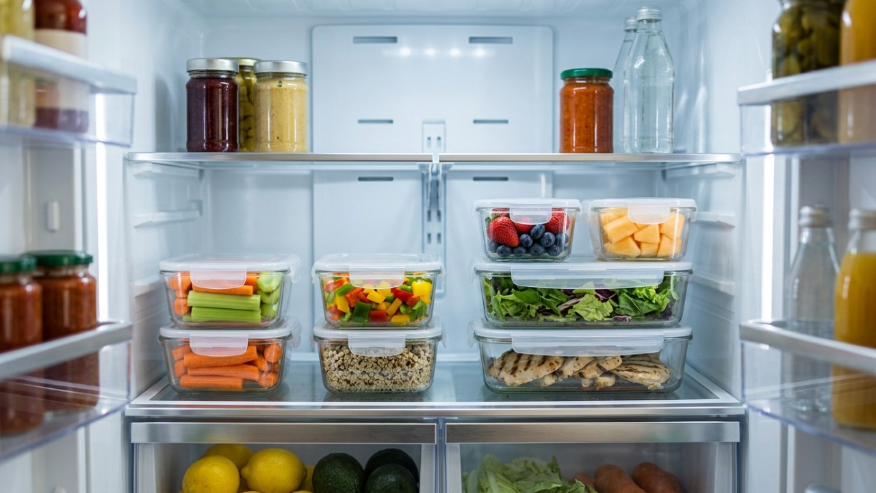Fracionar grandes volumes de comida em recipientes rasos acelera a dissipação do calor e protege a saúde da família.