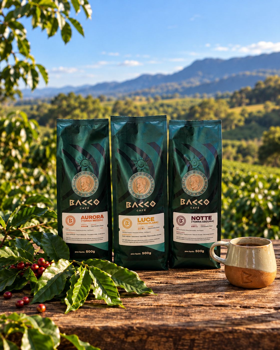 Tem café que faz a gente querer saber de onde veio, quem produziu e o que existe por trás daquela xícara. É desse tipo que o Bacco Café entende!