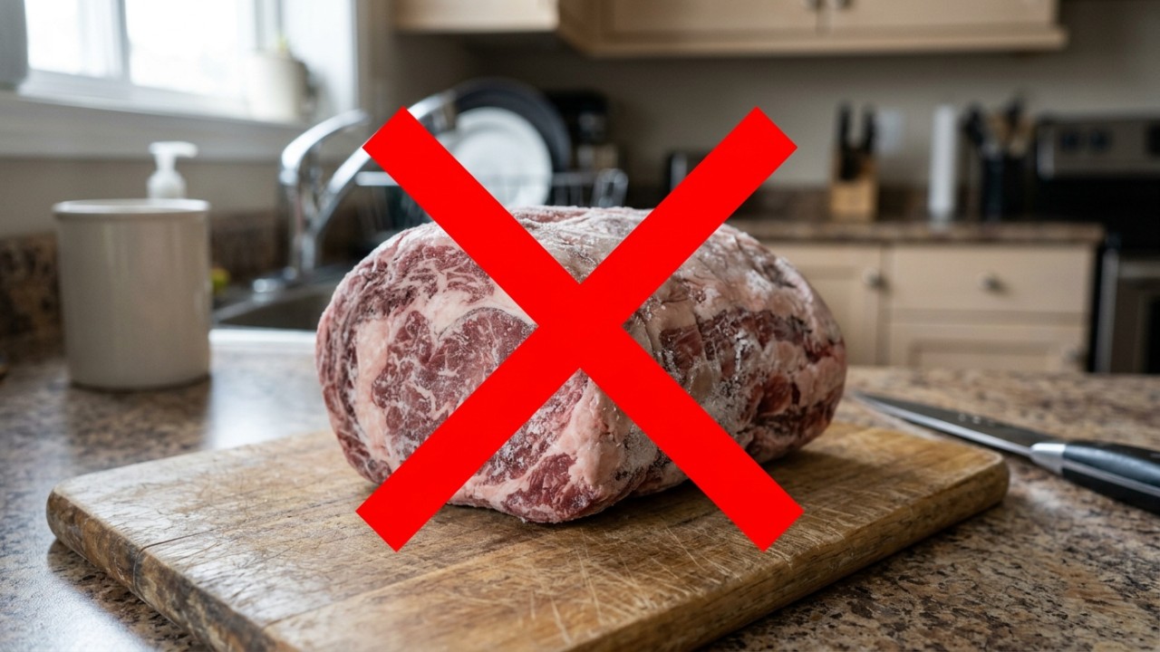 A imersão em água fria e o micro-ondas são alternativas rápidas, desde que o preparo da carne ocorra imediatamente após.