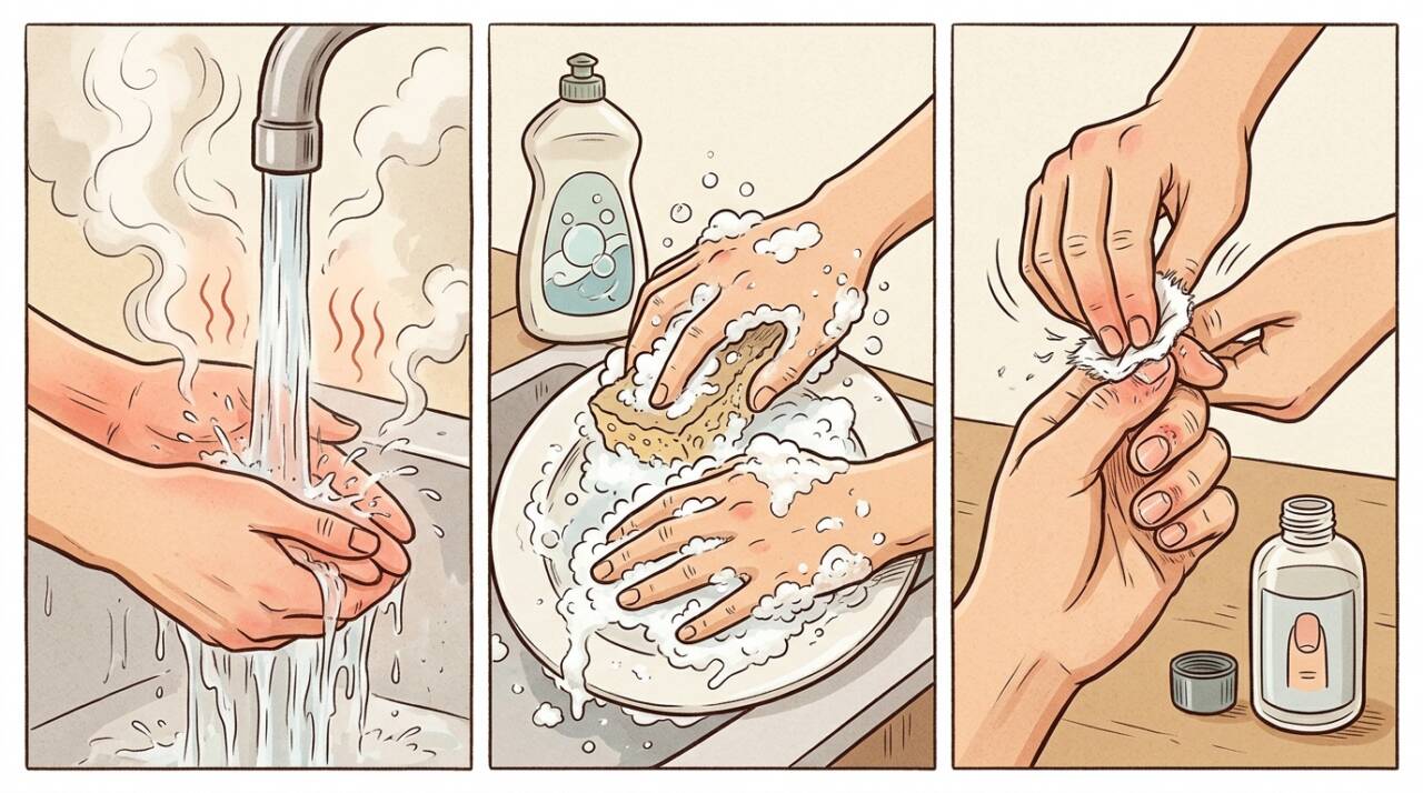Unhas fracas e descamando? Saiba como o contato frequente com água, detergentes e esmaltes pode contribuir para o problema e quais cuidados adotar.