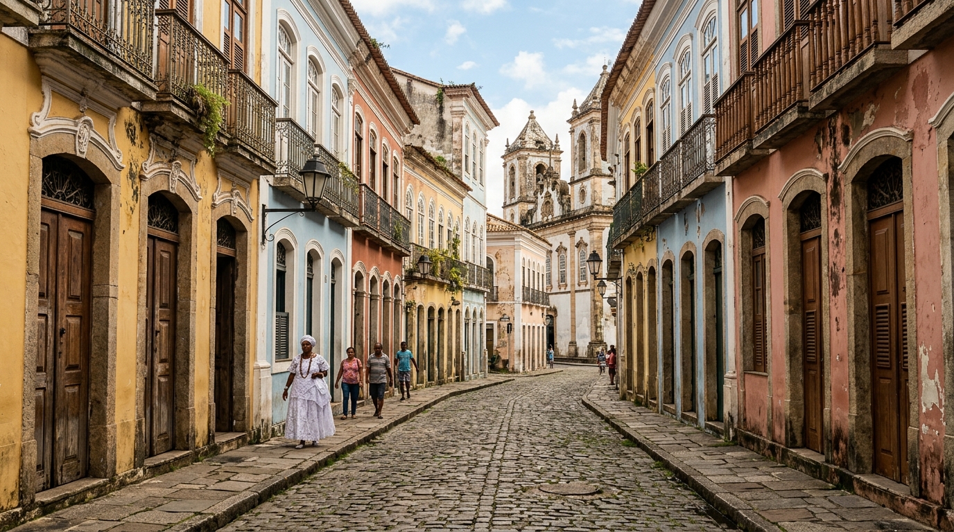 A ponte Dom Pedro Segundo une as margens do Rio Paraguaçu em uma paisagem marcante.