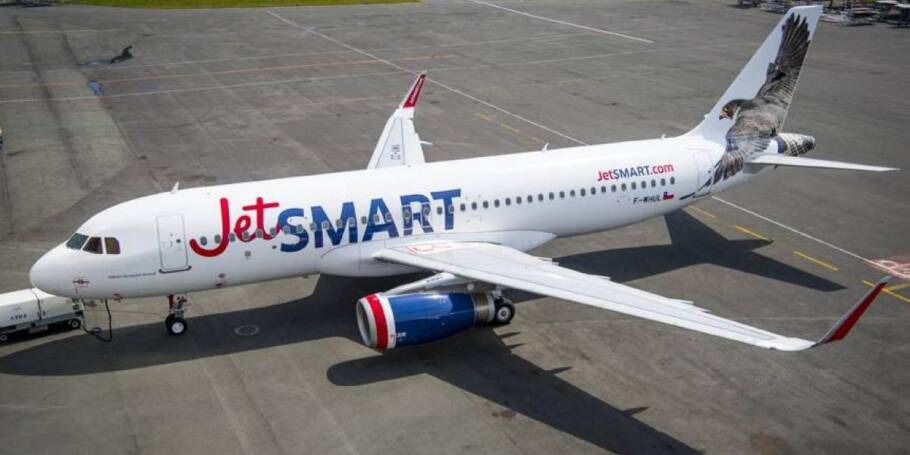 Airbus A320 e o principal avião da frota da JetSMART no Brasil.