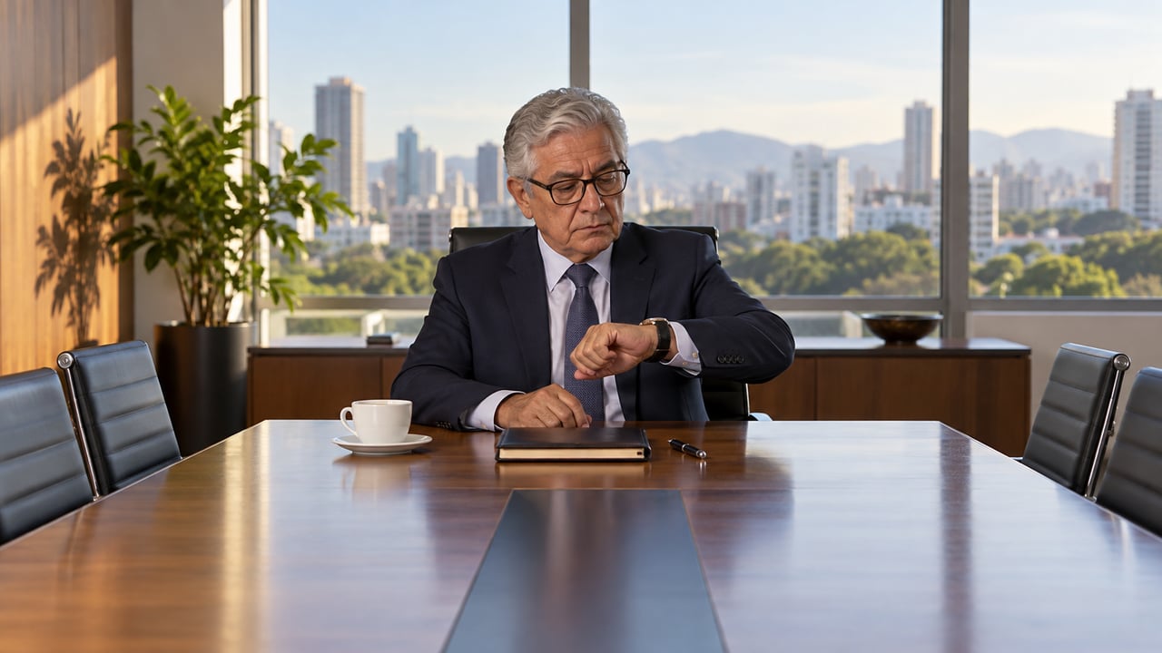 Para os Baby boomers, chegar dez minutos antes da reunião ainda é sinal de seriedade e confiança – Imagem ilustrativa criada por inteligência artificial