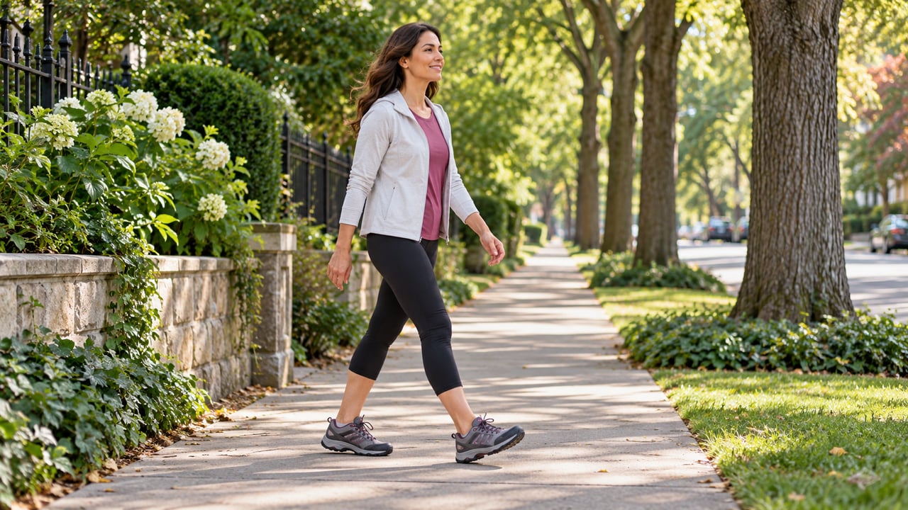 Metas pequenas e regulares podem evoluir para caminhadas e exercícios planejados – Imagem ilustrativa criada por inteligência artificial