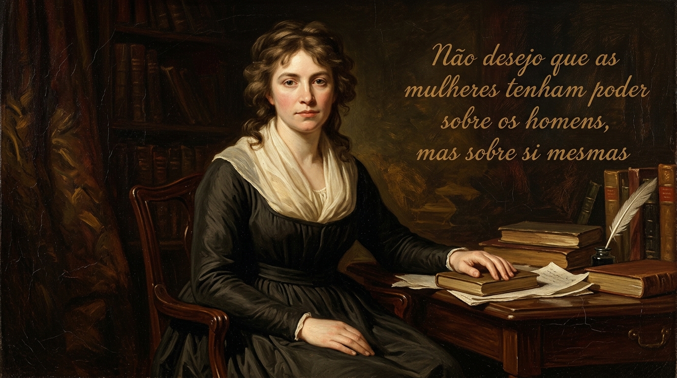 Mary Wollstonecraft defendeu a autonomia moral contra a submissao forçada.