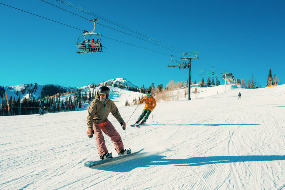 Park City Mountain é a maior estação de esportes de neve dos EUA em área esquiável