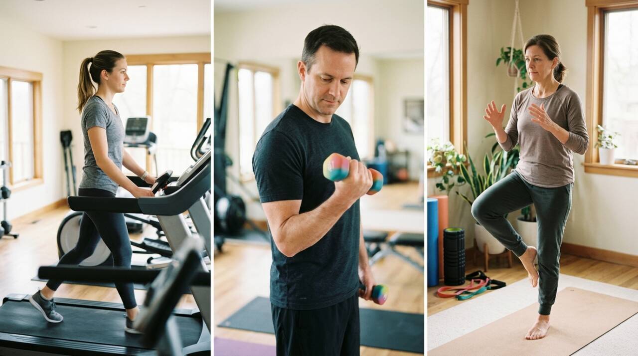 Por que caminhar não basta depois dos 65 anos? Veja o papel da caminhada, do fortalecimento muscular e dos exercícios de equilíbrio na rotina semanal.