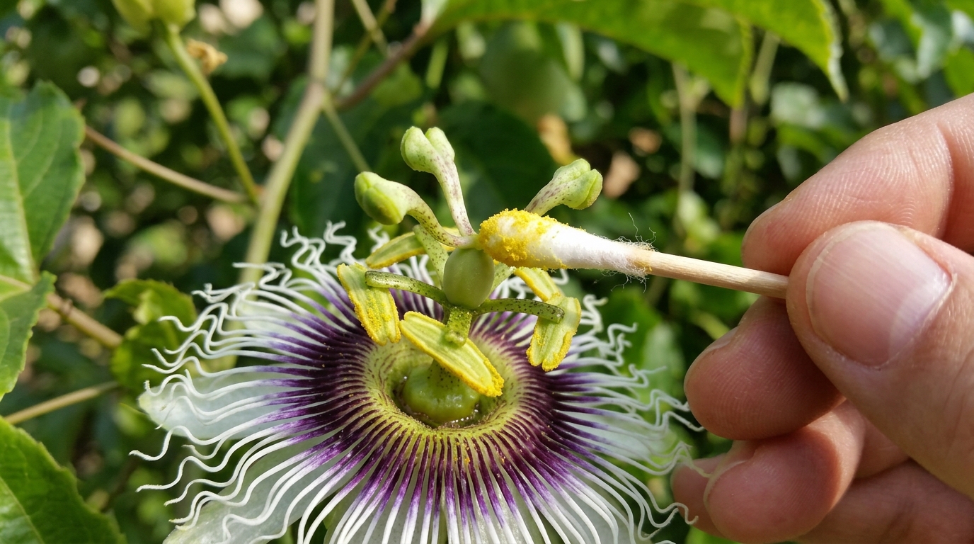 A polinização cruzada entre plantas diferentes é essencial para garantir colheitas fartas.