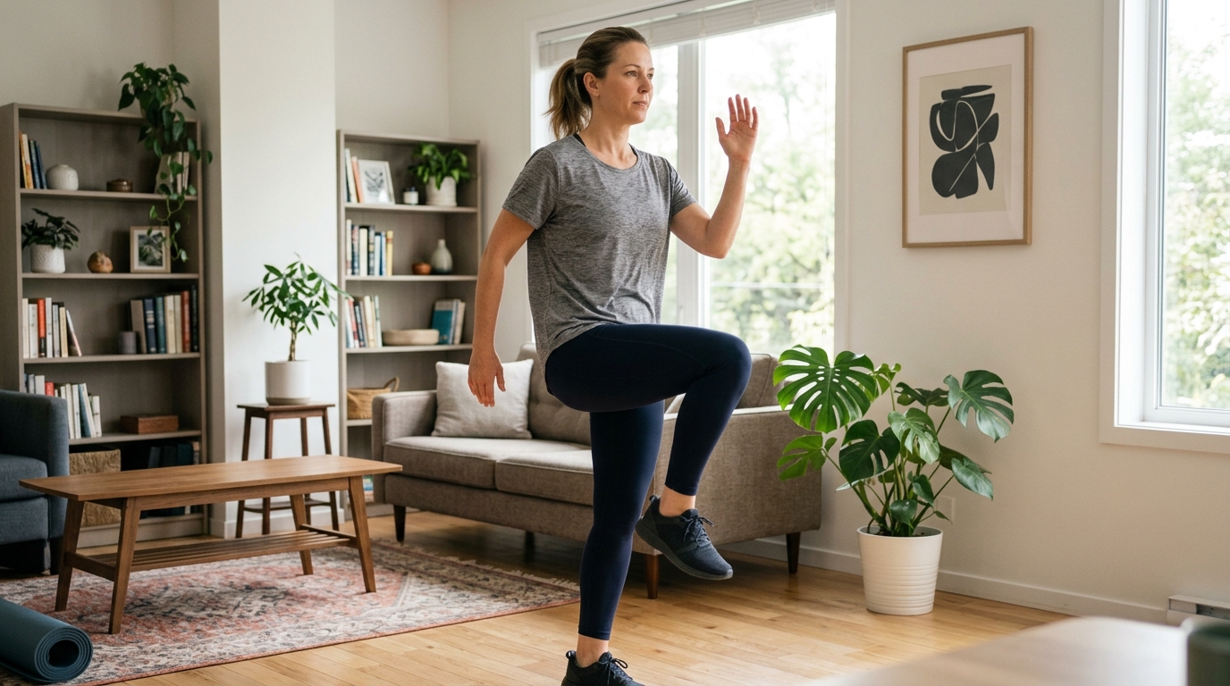 A prática regular de exercícios sem impacto protege as articulações enquanto estimula a queima de gordura abdominal.