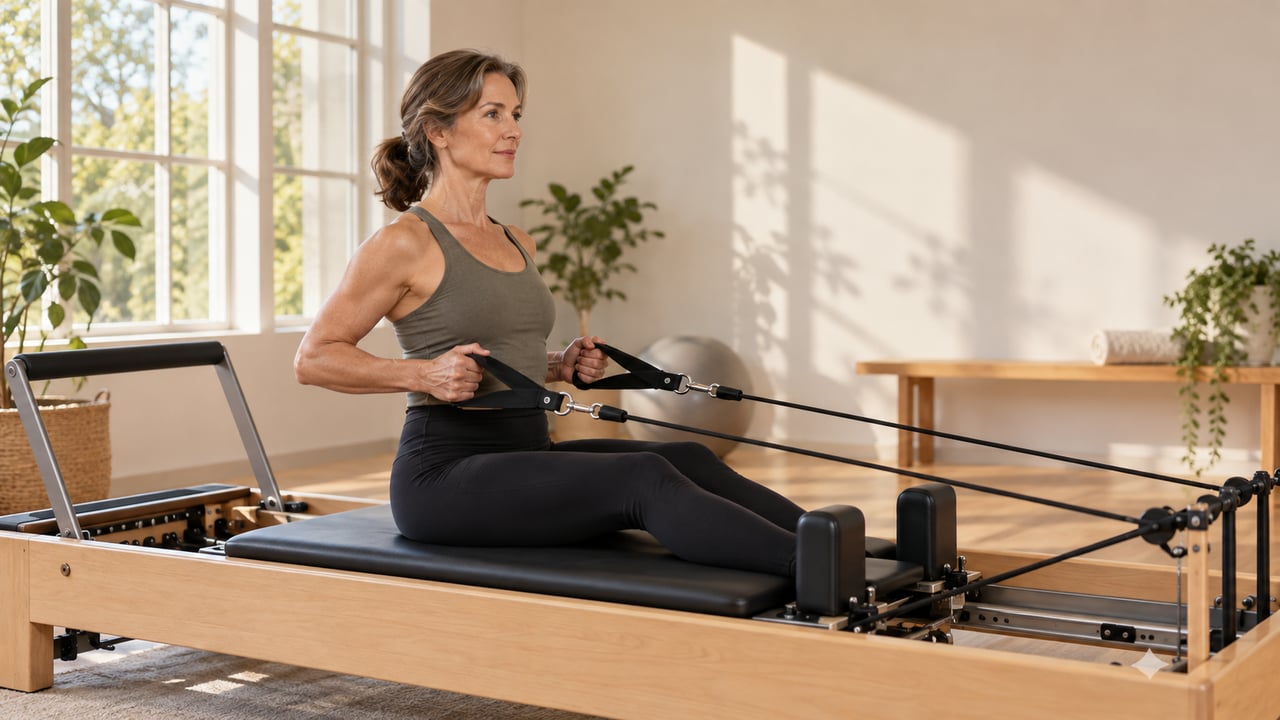 Pilates e musculação podem dividir a semana, com progressão gradual e recuperação entre sessões intensas – Imagem ilustrativa criada por inteligência artificial