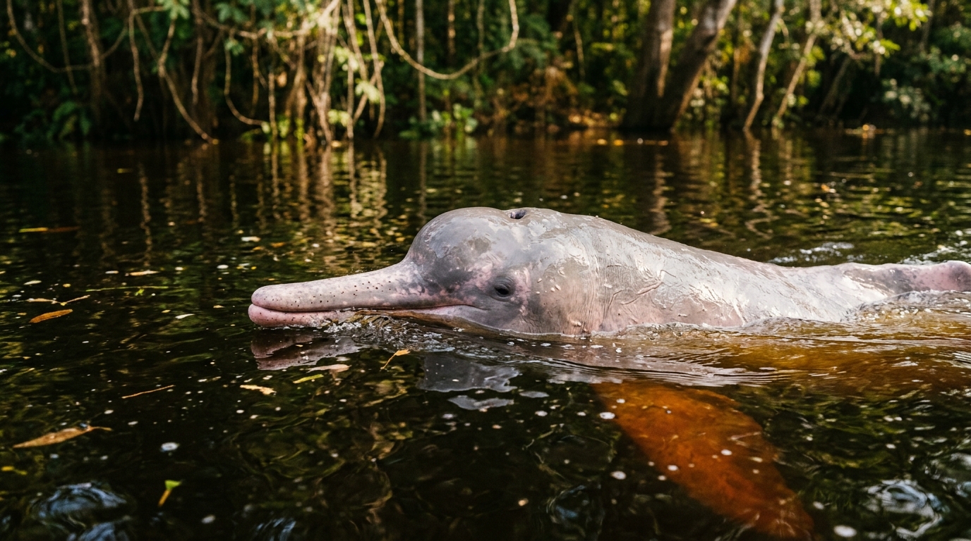 A unidade de conservação protege a rica biodiversidade amazônica, incluindo botos, ariranhas e onças-pintadas.