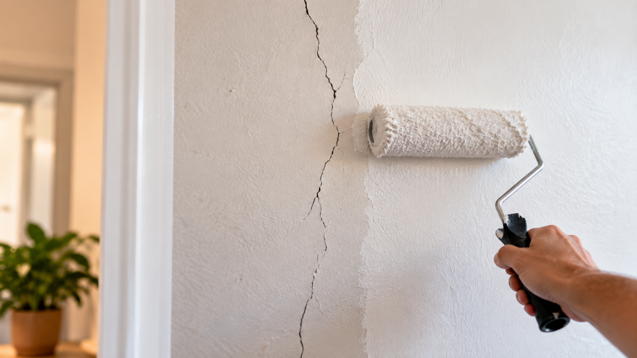Pintar sobre uma trinca não significa corrigir o problema. Saiba diferenciar fissuras superficiais de aberturas que precisam de outro tipo de reparo.
