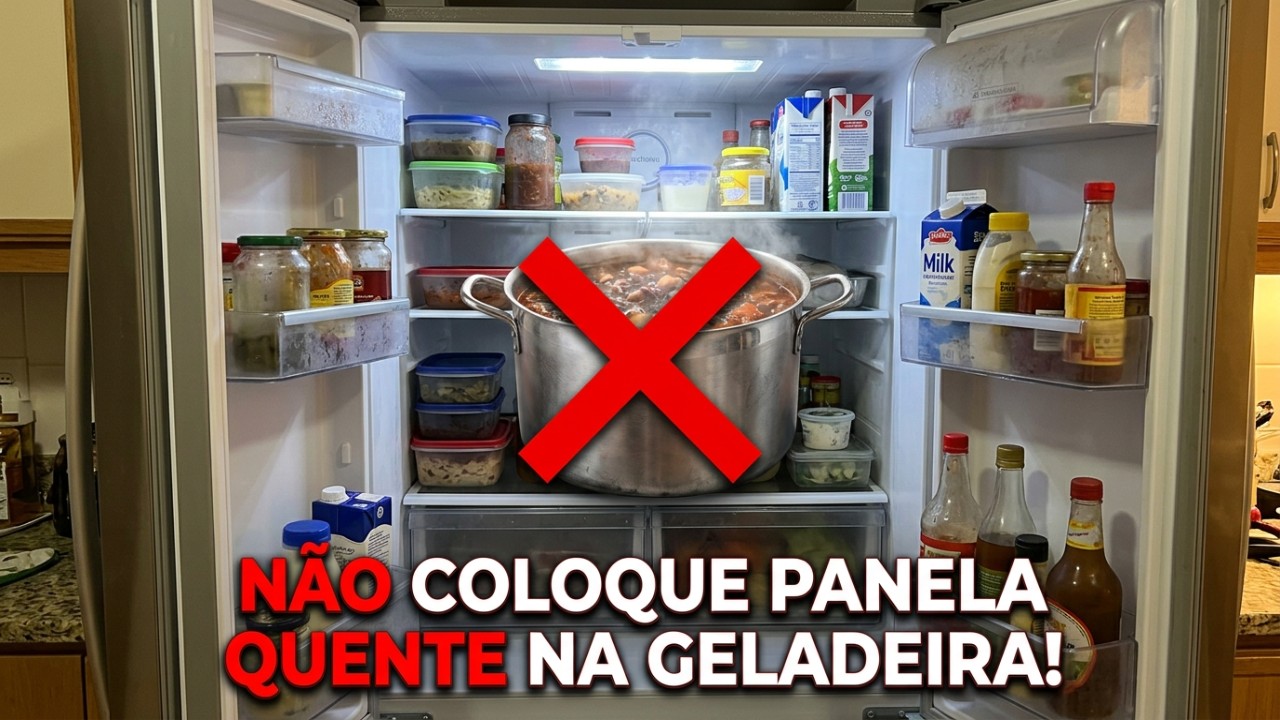Armazenar as sobras no refrigerador em até duas horas após o cozimento garante a segurança alimentar das refeições.
